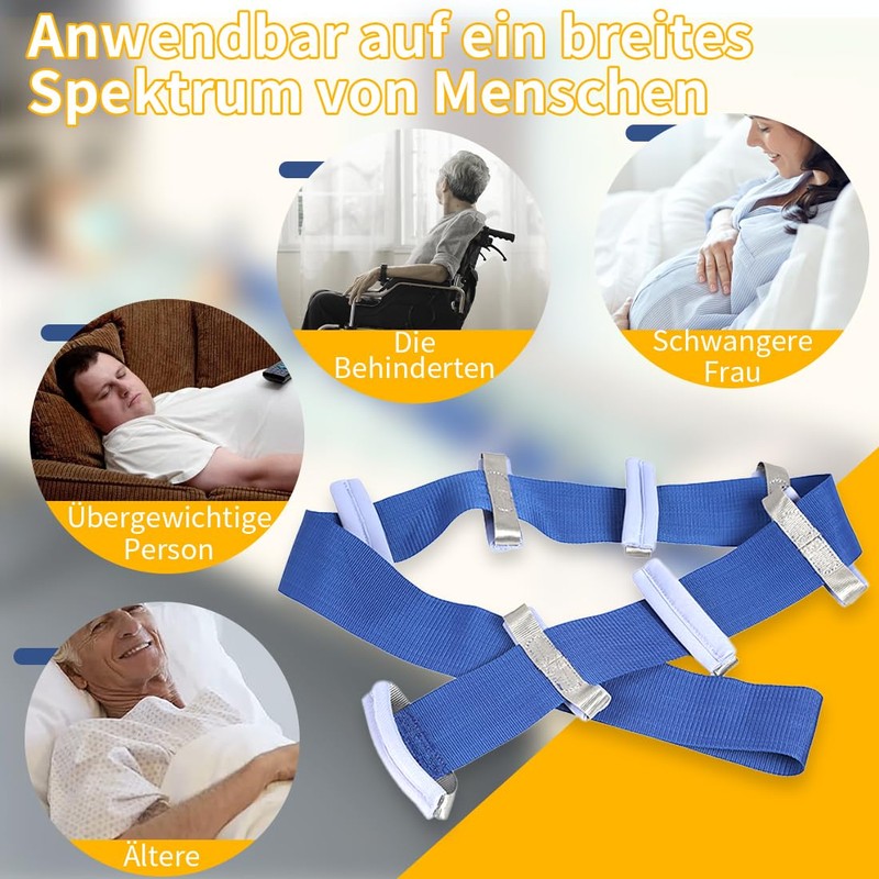 Ehucon Pull Up Bed Ladder Aid with Handle, Adjustable Rope