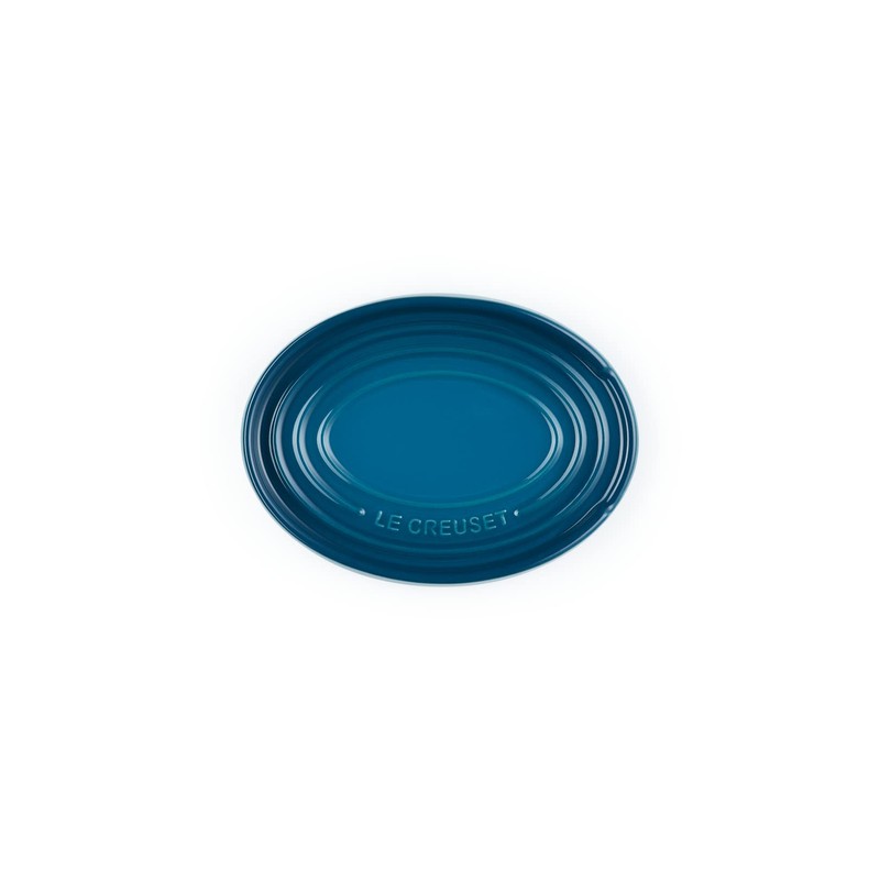 Le Creuset Stoneware Oval Spoon Rest Deep Teal, 71507156420099