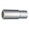 TONE Deep Socket (12 Square) 4D-22L Insertion Angle 0.5 inch