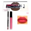 Favorbeauty Set De Labiales Liquido Con Lápiz Delineador De Labios