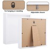 ASelected 3D Shadow Box Frame, White 8x8 inch Picture Frame