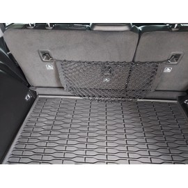 EACCESSORIES EA Trunk Rear Seats Organizer Cargo Net for Jeep Grand Cherokee L WL 2021-2025 – Envelope Style Cargo Net for SUV – Premium Mesh Car Trunk Organizer – Compatible with Grand Cherokee L WL