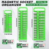 Datanly 6 Pcs Magnetic Socket Organizer Holder Case Rail Rack