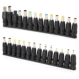 ZIZEV Adaptador de Corriente para Computadora Portátil, Puntas de Adaptador de Corriente CC de 5,5x2,1 Mm, Conector de Alimentación del Adaptador de Fuente de Alimentación Universal,