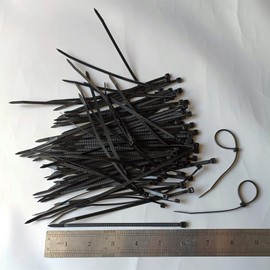 Zip Ties 1000 pcs 6 inch Cable Zip Ties Premium Plastic Wire Ties with 40 LBS Tensile Strength, UV Resistant Cable Ties, Self-Locking Black Nylon Tie Straps (6 inch 1000 pcs)