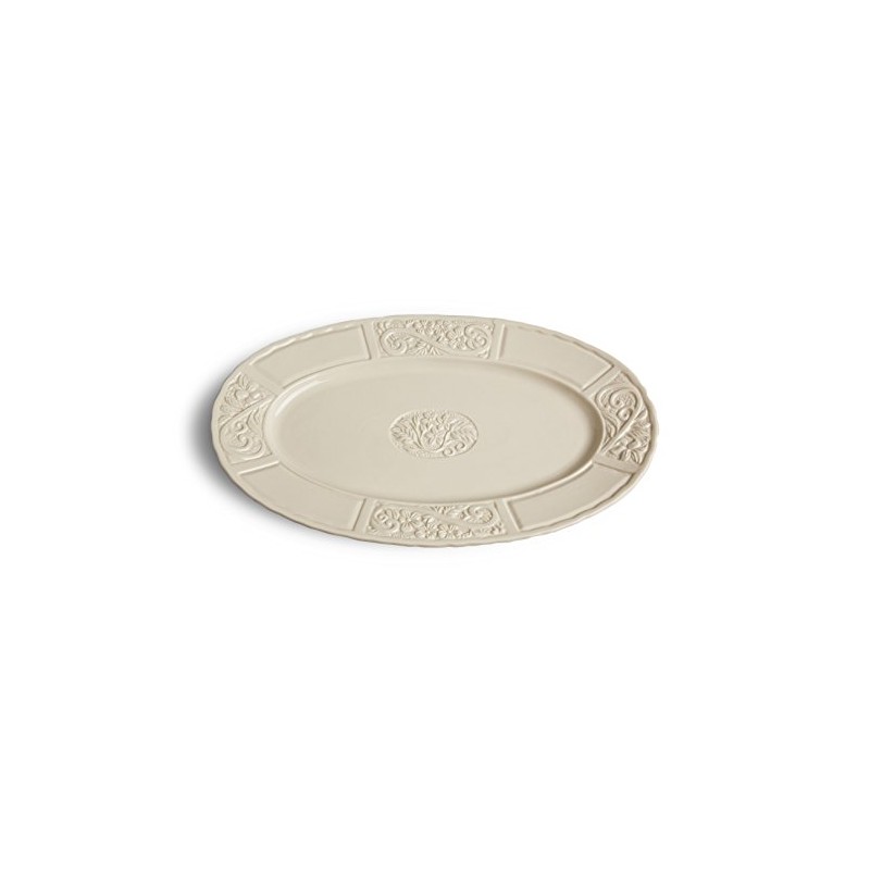 Carmel Ceramica Serving Platter, Cream
