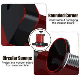 DONGKER Cabinet Door Installation Aid Aluminum Alloy Red 0-60mm Adjustable for Cabinet Doors 10-60mm Thickness