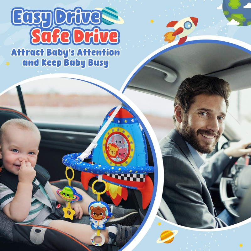 Dr.Rapeti Car Seat Toy for Car Ride Baby