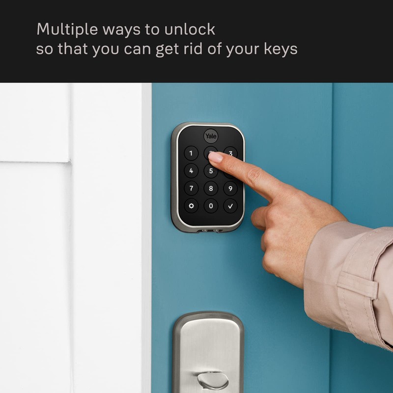 Yale Assure Lock 2 Deadbolt, Satin Nickel Keyless Entry Door