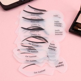 Eyeliner Stencil Set: Fish Tail Makeup Template 10 Eyeliner Stencils GD12639 100ea