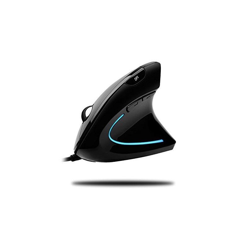 Adesso iMouseE1 - Vertical Ergonomic Illuminated Optical 6-Button USB Mouse