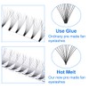 Volume Eyelash Extensions, 12D Ready-to-Use Fan Eyelash Extensions, 0.07 15