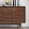 4 Pieces Solid Brass Round Single Hole Small Handle Cabinet