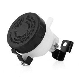 Depósito del freno, depósito del freno universal Botella de fluido delantera Cilindro de la copa de aceite del embrague maestro de la motocicleta con soporte