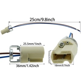 Heyous 6PCS Ceramic Lampholder Connector G9 Bulb Socket for Halogen Lamp Ceiling Lamp Spotlight and G9 High Voltage Lamp