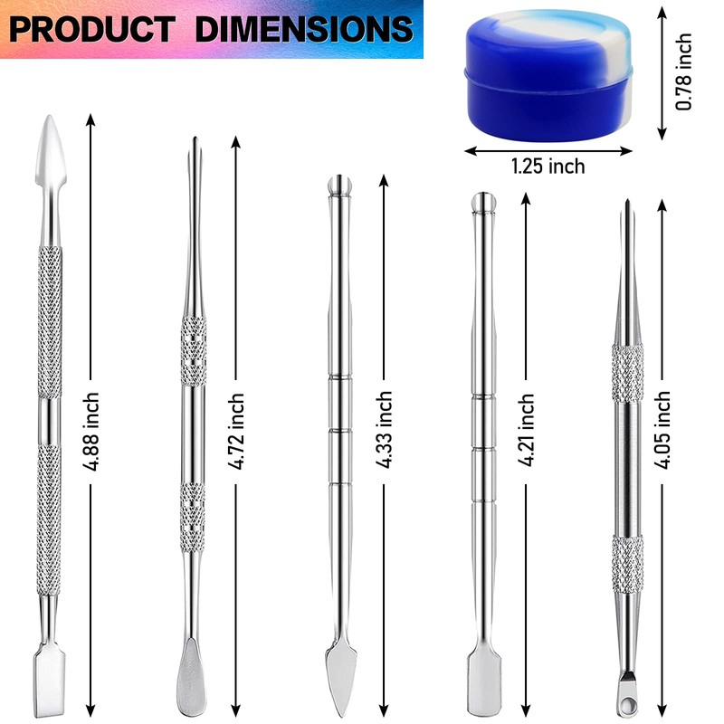 Wax Carving Tools Dab Stainless Steel Set with Metal Case