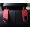 Qirc Auto Hooks, 2 Pcs Leather Car Storage Organiser Bag
