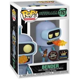 Funko Pop! Vinyl: Futurama - Bender (Glow) (Chase) #1757 w/Premium POP Protector