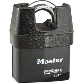 MASTER LOCK Heavy Duty Weatherproof Padlock [CEN Insurance Approved] [Closed Shackle] [Key] [Outdoor] 6327EURDCC – For Transportation and Industrial Applications