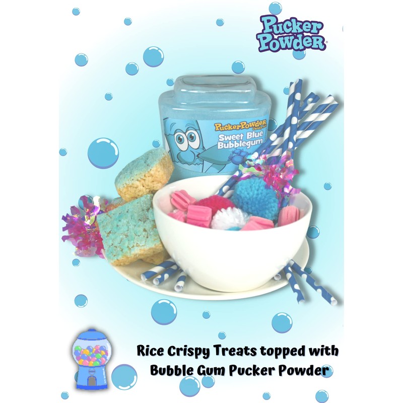 Pucker Powder Sweet Blue Gum 9.5oz: - 1 Ct