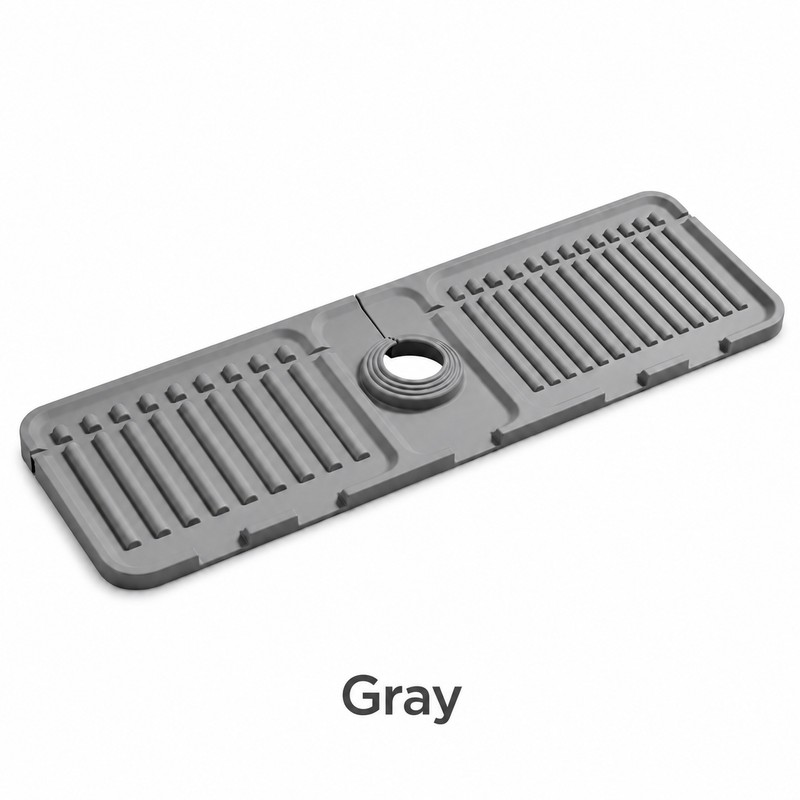 Silicone Faucet Splash Guard for Kitchen & Bathroom Sinks –