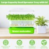 Legigo 2 Pack Seed Sprouter Trays with Lids- Soil-Free Cultivation