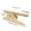 DE-LIANG Tailors Ironing Board with Pine Wood Base, Cotton Cover