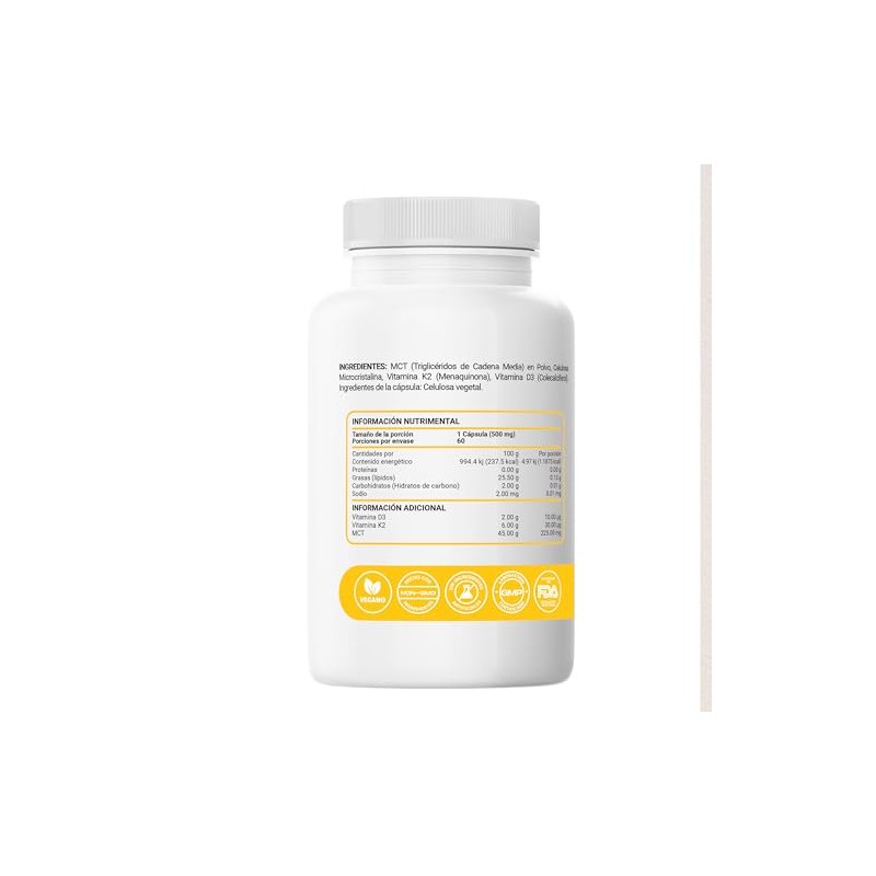Restart Ultra Vitamina D3 K2 (MK-7) con Aceite MCT |