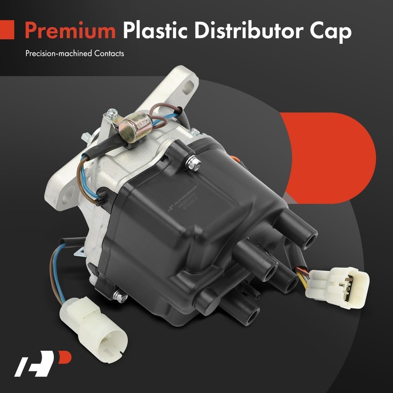 A-Premium Ignition Distributor with Cap and Rotor Compatible with Honda