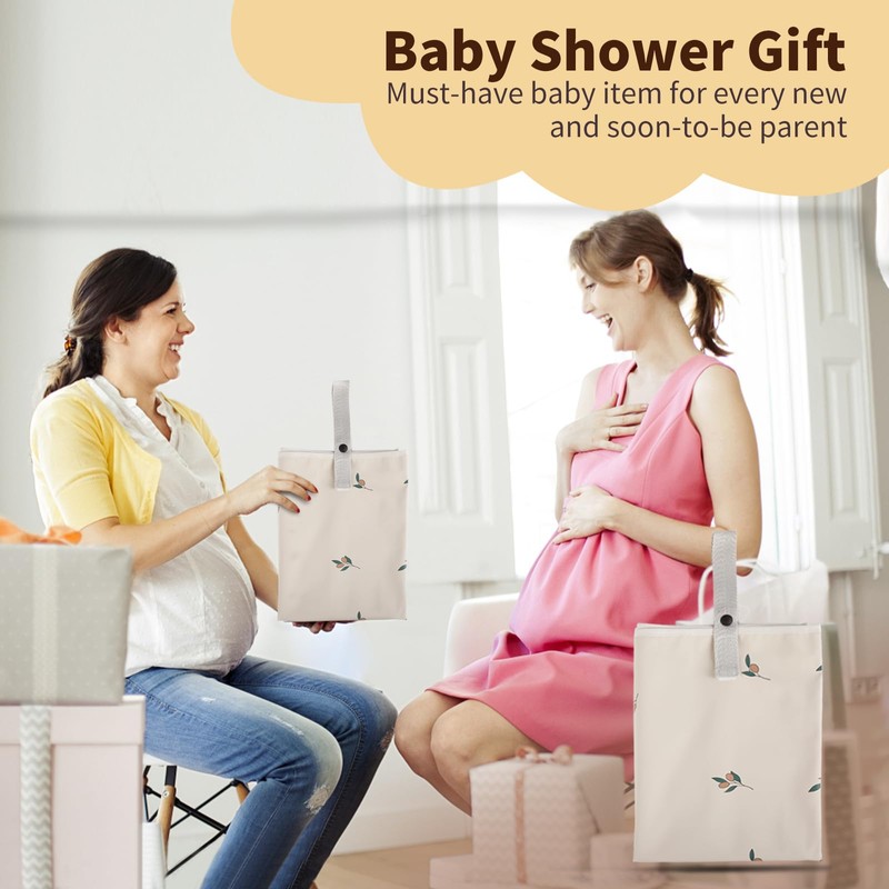 Vegan Leather Portable Changing Pad - Waterproof Compact Baby Changing