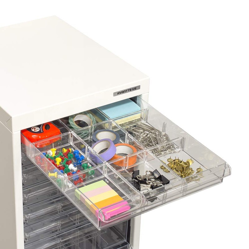 ナカバヤシ アバンテV2 オプション仕切板 A4タテ型引出し用 浅型用 AW-22S 透明