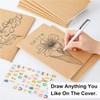 GJNMYSD 10 Pack A5 Blank Notebooks Kraft Brown Cover Journal