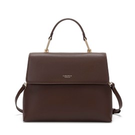 Carlheim, Gotland Genuine Leather Collection, Sophia Genuine Leather Handbag (Brown), brown