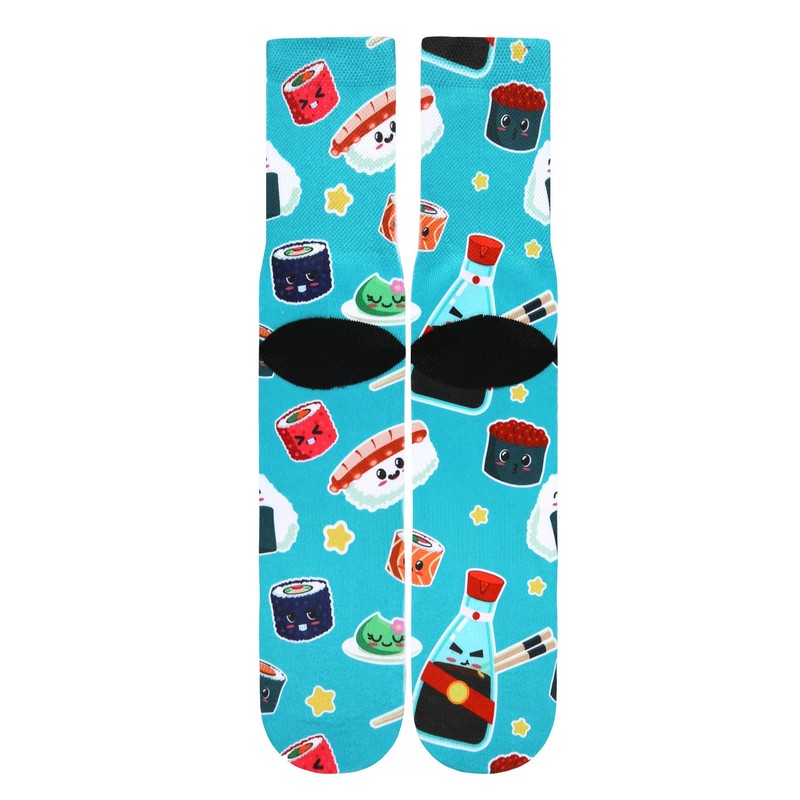 Benefeet Sox Novedad calcetines locos divertidos para hombres y niños,Sushi