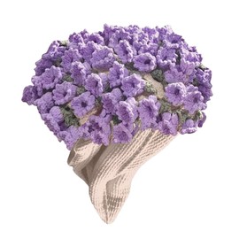 Bouquet Blanket, Flower Blanket, Flower Blanket, Romantic Gift for Mother, Wife, Girlfriend, Ideal for Birthday, Mother's Day, Sofa and Bed Decoration (40 x 40 cm Material Package)