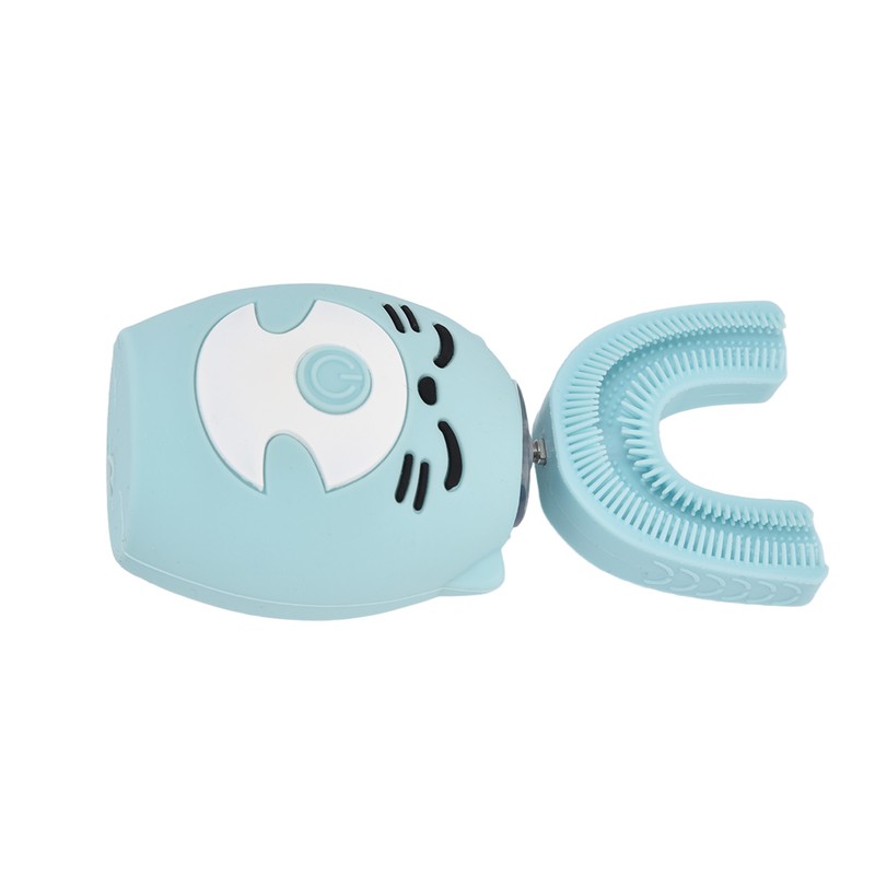 Kids Tooth Brush Cartoon Design USB Charging Food Grade Silicone