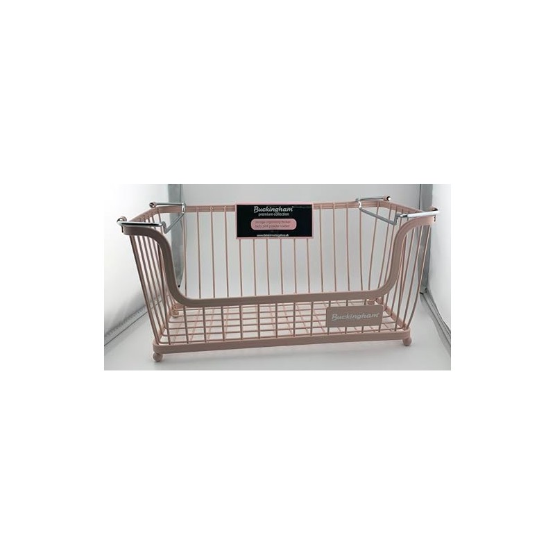 Buckingham Multi-Purpose Stackable Storage Organising Basket for Kitchen and Bathroom