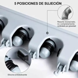 Molin Organizador Porta Colgar Escobas, Trapeadores O Recogedor