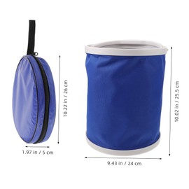 Operitacx Collapsible Bucket Space Saving Water Container with Handle for Camping Fishing and Car Wash Portable Pail for Outdoor Use Easy to Store and Carry for Travel and Emergencies