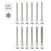 Mayouko 12PCS 3/8" Drive Extra Long Torx Bit Socket Set,