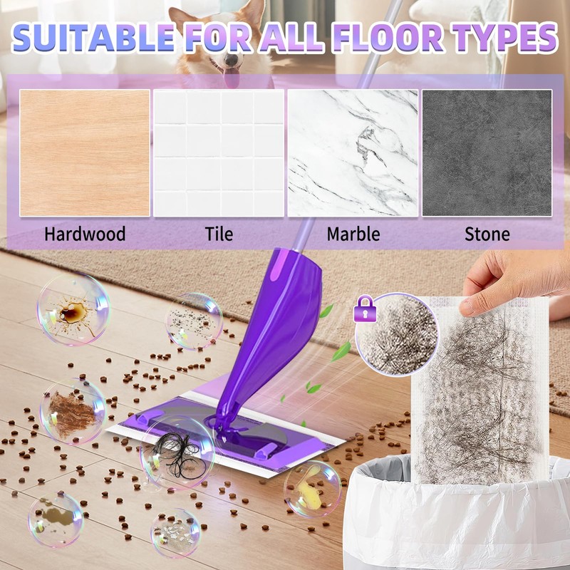 40 Count Mopping Pad for Wet Jet Mop Disposable Wetjet
