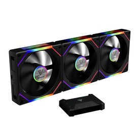 GAMDIAS Aeolus P2-1203U Black 3 Fans KIT
