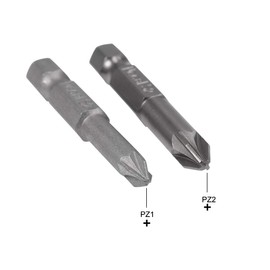 uxcell 1/4-Inch Hex Shank Magnetic #1#2 Screwdriver Bit 50mm Length S2 Screwdriver Bits 2pcs