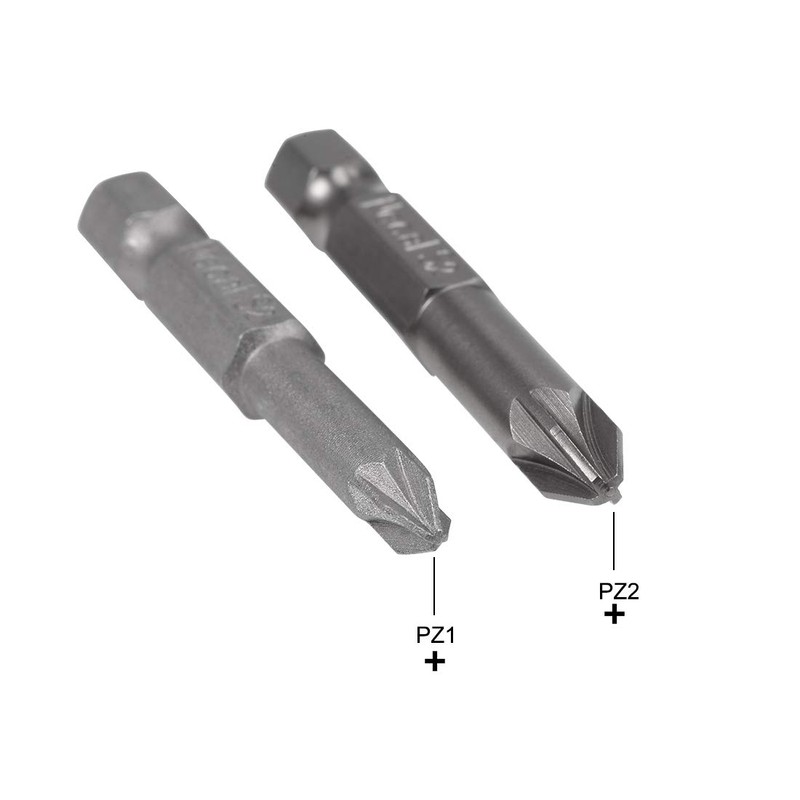 uxcell 1/4-Inch Hex Shank Magnetic #1#2 Screwdriver Bit 50mm Length