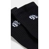REIGNING CHAMP Men's 3 Pack Classic Crew Socks, Black, S-M