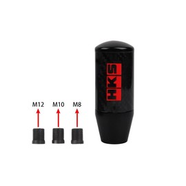 Universal HKS Black Carbon Fiber Car Racing Manual Gear Stick Shift Knob Shifter