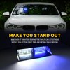 LITUPDAW LED Dash Emergency Strobe Light Interior Front/Rear Windshield with
