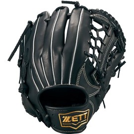 ZETT BRGB35430 Soft Baseball Glove Soft Steer All-round Left Throw Black (1900) Size: 5