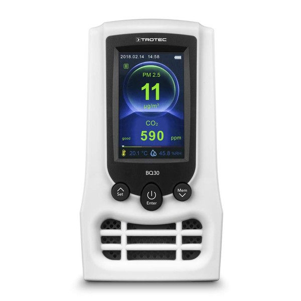 TROTEC CO2 Air Quality Monitor and Particle Meter BQ30 CO2