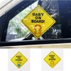 Lianjia 2Pcs Baby Car Warning Sticker, 5"x5" Safety Signs,Removable for
